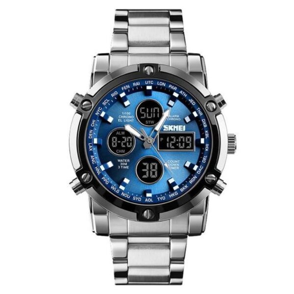 Skmei 1389 Waterproof Stainless Steel Digital Watch - Watch For Men - Image 3